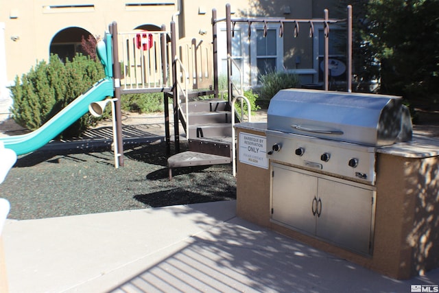 view of patio / terrace featuring area for grilling