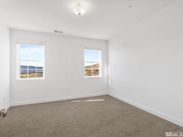 unfurnished room featuring carpet flooring