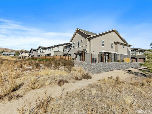 view of rear view of property