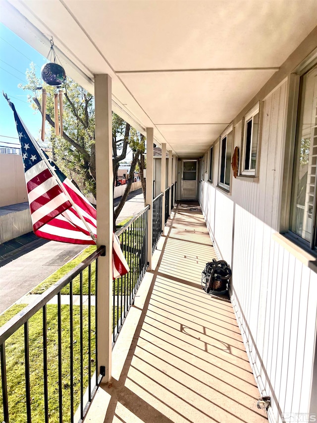 view of balcony