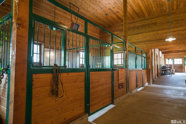 view of horse barn