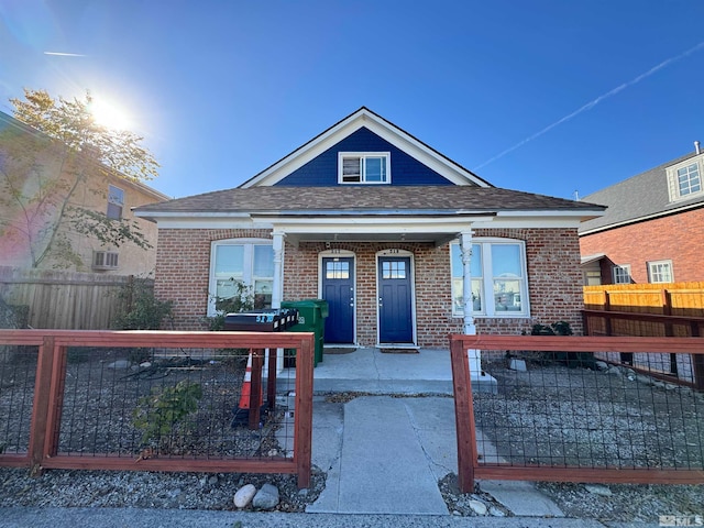 bungalow-style house with a porch