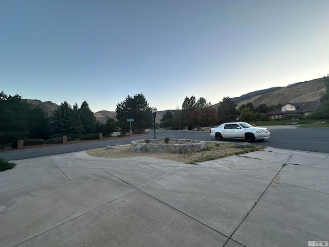 view of street with a mountain view