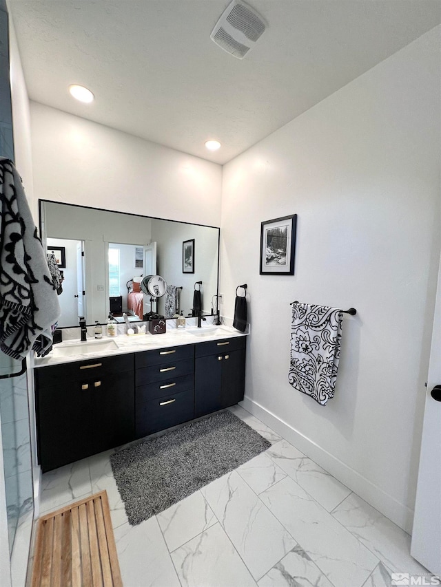 bathroom featuring vanity