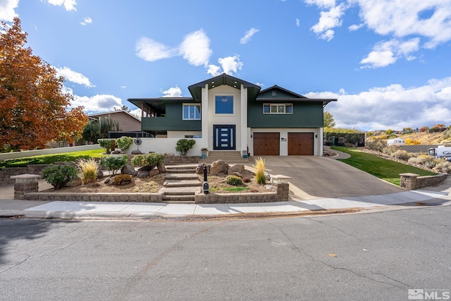 view of front of house featuring a garage