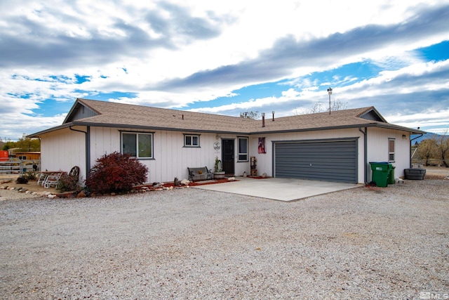 ranch-style house with a garage