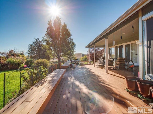 view of deck