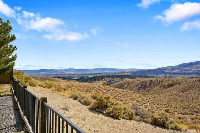 view of mountain feature