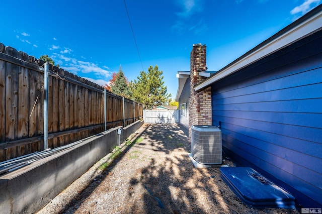 view of property exterior with cooling unit