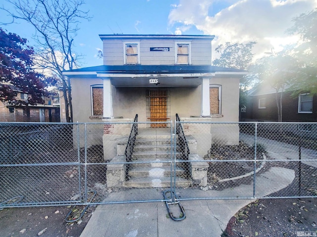 view of front of house with a porch