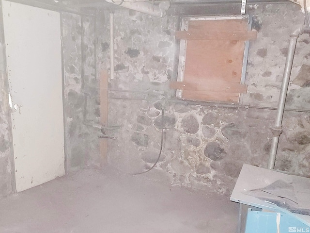 view of basement