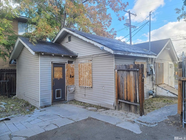 view of rear view of property