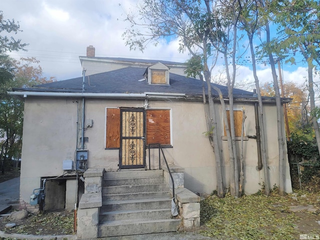 view of rear view of property