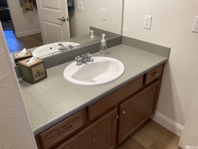 bathroom featuring vanity