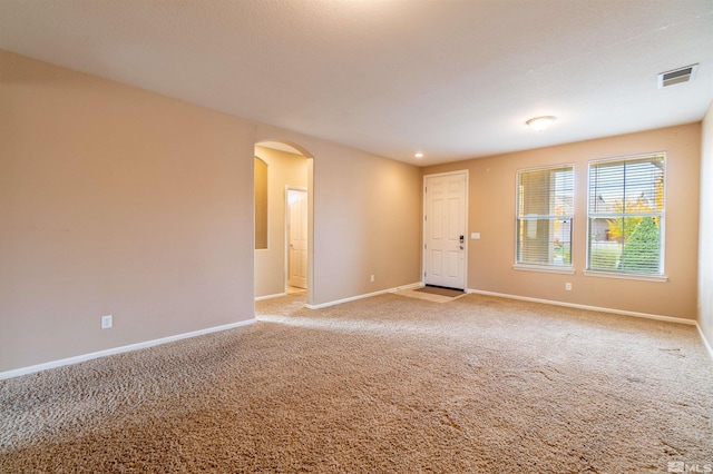 view of carpeted empty room