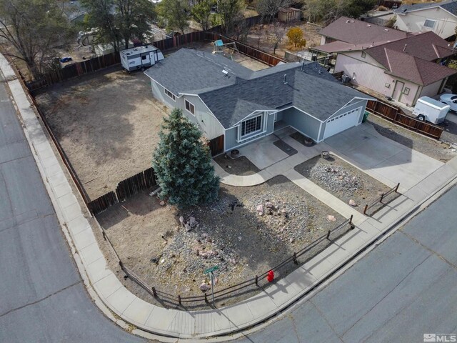 birds eye view of property