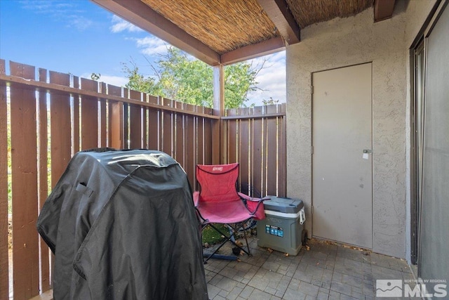 view of patio / terrace featuring grilling area