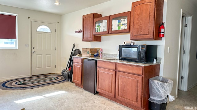 kitchen with refrigerator