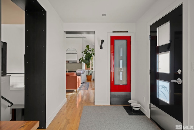 interior space featuring light hardwood / wood-style flooring