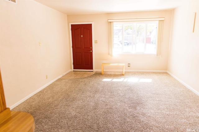 interior space featuring carpet flooring