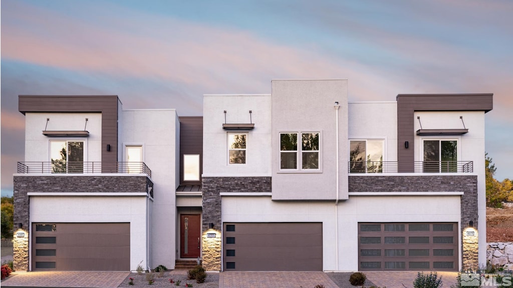 modern home with a garage