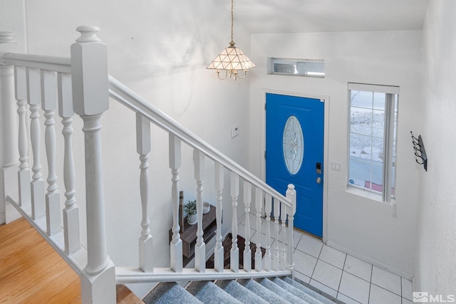 entryway featuring wood-type flooring