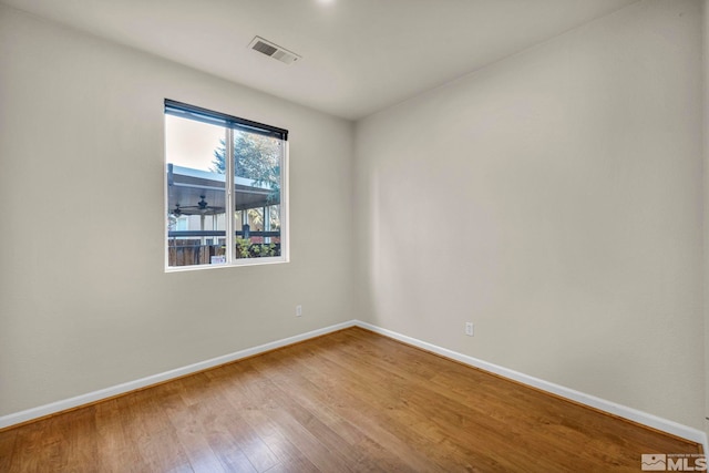 empty room featuring light hardwood / wood-style floors