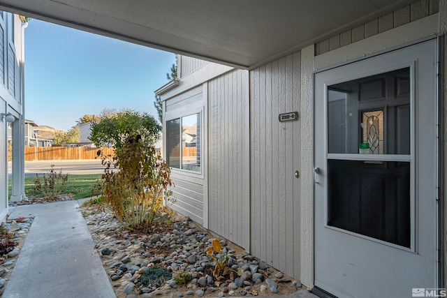 view of entrance to property