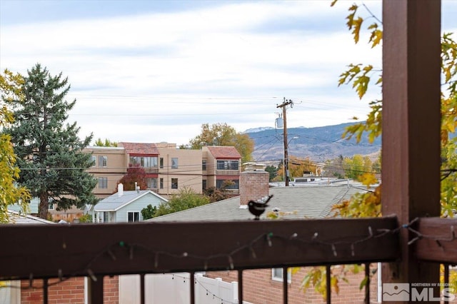 view of water feature featuring a mountain view