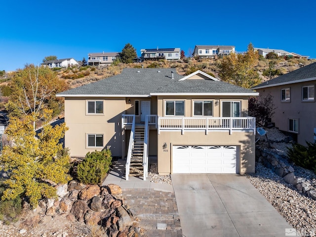 view of front of house featuring a garage