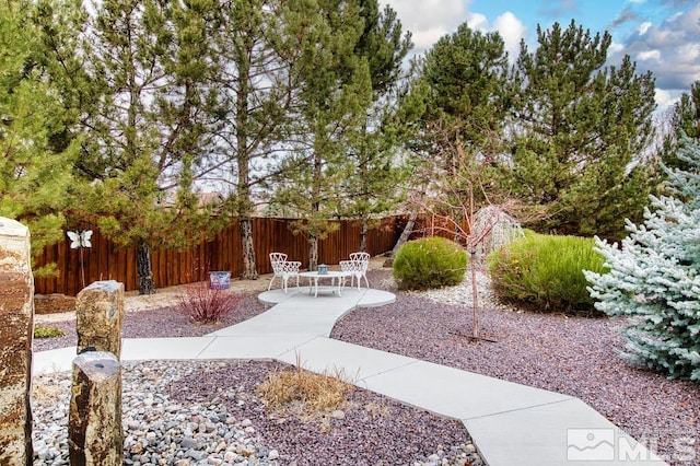 view of yard with a patio