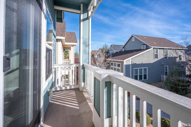 view of balcony