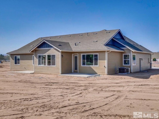 rear view of property with a patio