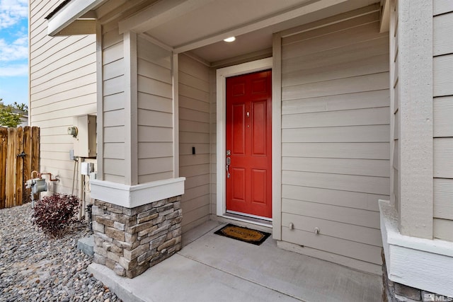 view of property entrance