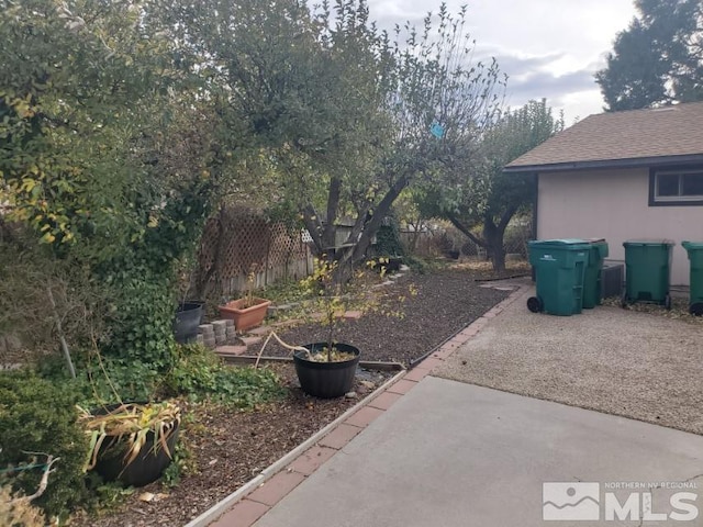 view of yard featuring a patio