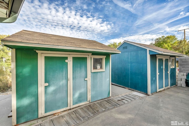 view of outbuilding