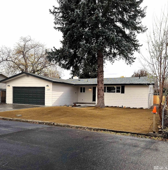 ranch-style house with a garage