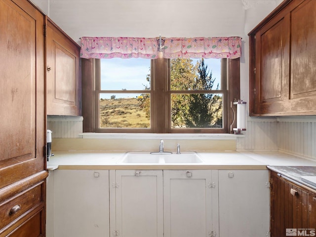 kitchen featuring a healthy amount of sunlight and sink