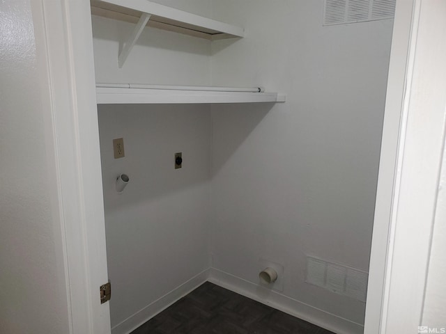 laundry room with hookup for an electric dryer