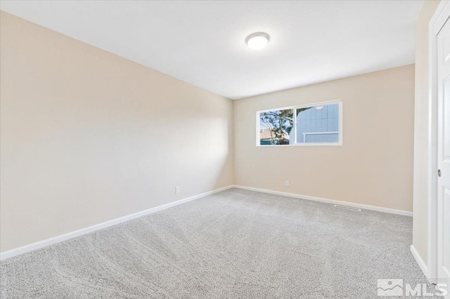 view of carpeted empty room