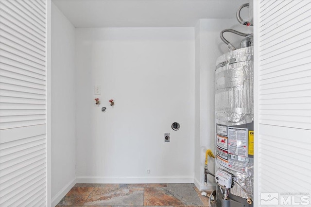 utility room featuring secured water heater