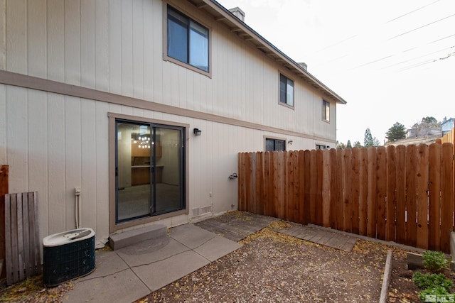 back of property with a patio area