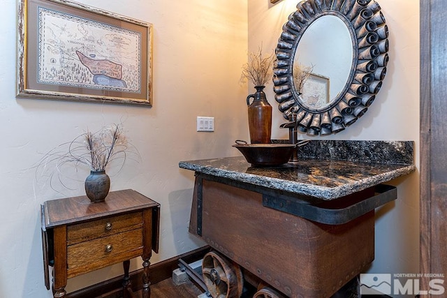 interior details with sink