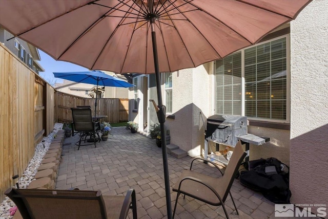 view of patio / terrace with grilling area