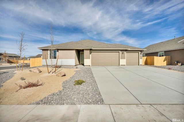 view of front of house featuring a garage