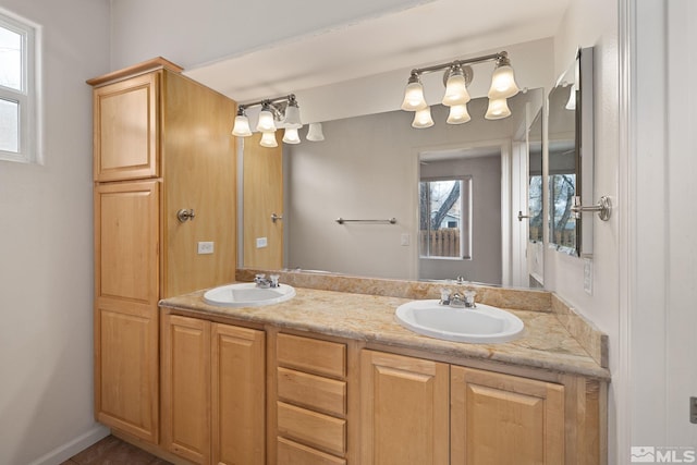 bathroom featuring vanity