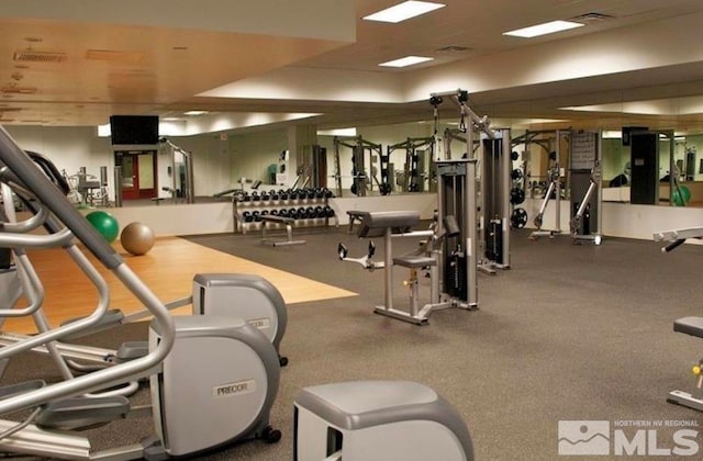 view of gym