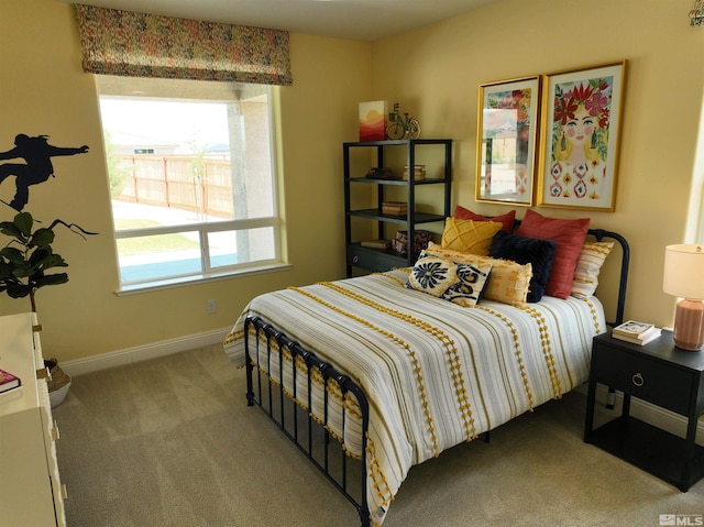 bedroom with carpet flooring