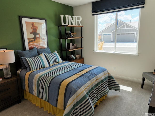 bedroom featuring carpet flooring