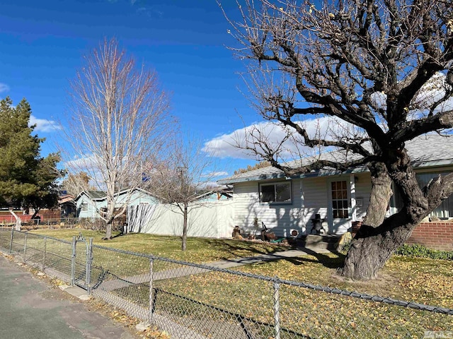 view of home's exterior featuring a lawn